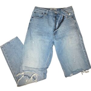 ☆Abercrombie & Fitch The Skinny High Rise Light Blue Distressed Denim Jeans☆